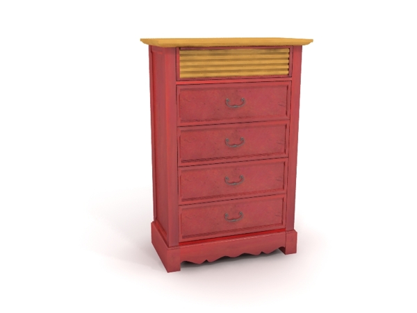 红木柜3模型素材