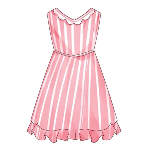 粉色浪漫粉色裙子