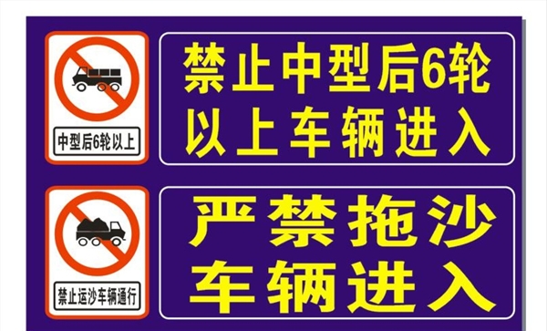 禁止驶入禁止通行交通安全标识