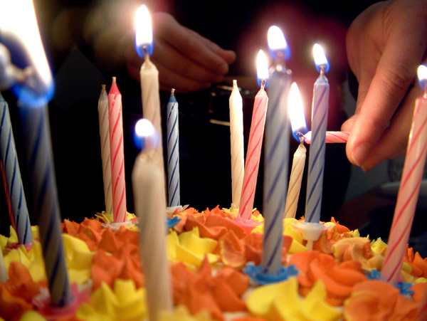 生日蜡烛蛋糕