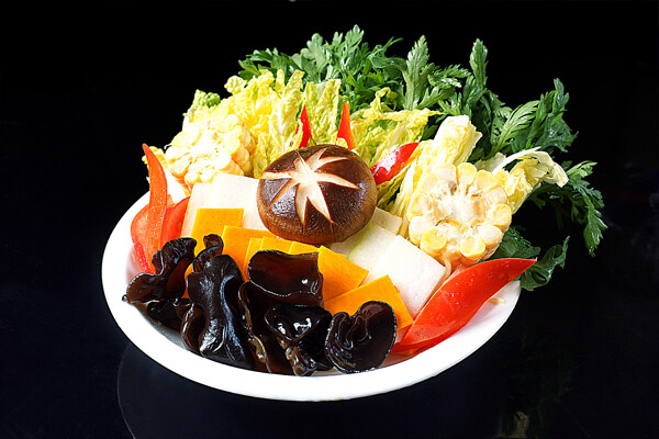 火锅配菜素食组合图片