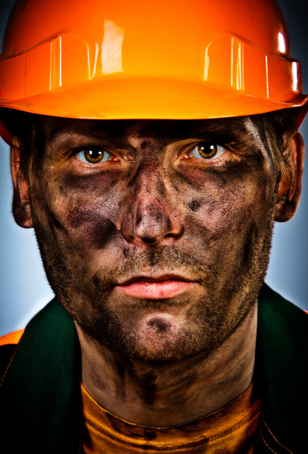 石油工人摄影图片