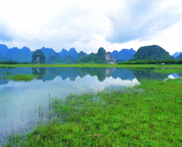 风景自然山水剪影