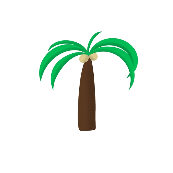 椰子树热带树木小清新