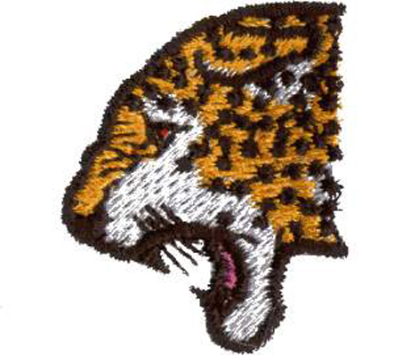 绣花动物豹色彩免费素材