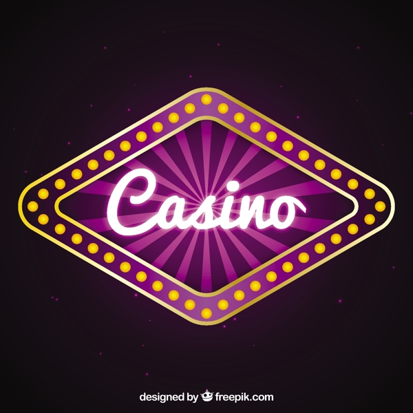 紫色赌场标志背景