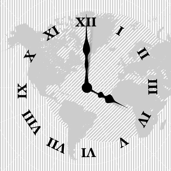 闹钟与世界地图