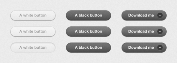 灰色简单UI设计图标按钮素材下载