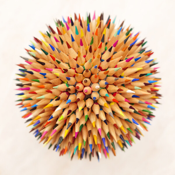 花形状的铅笔