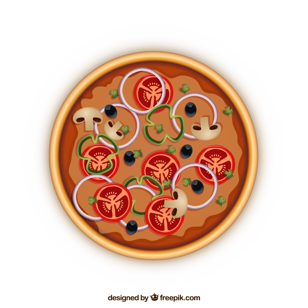 美味蔬菜披萨