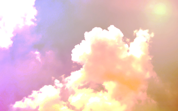 彩色的云图片