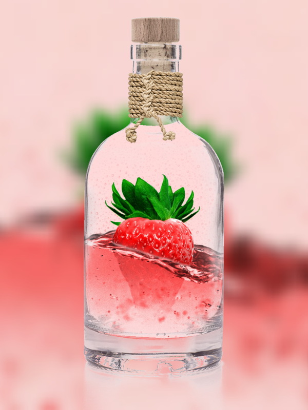 瓶装草莓饮料图片