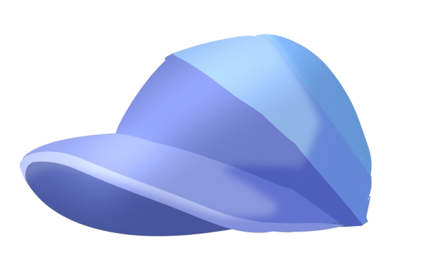 蓝色旅行帽子