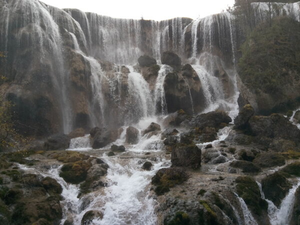 瀑布流水九寨沟