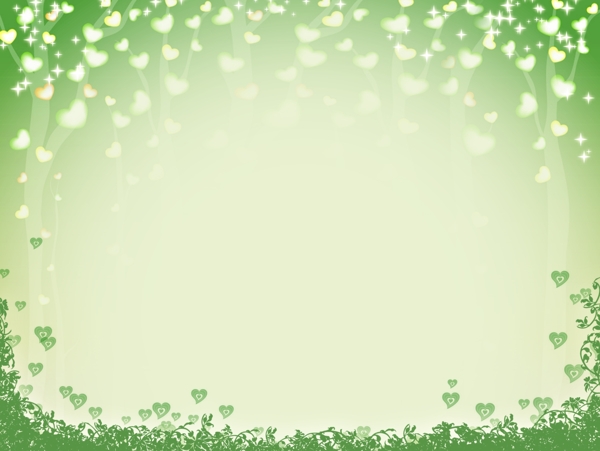绿色星星背景图片模版