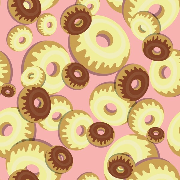 甜甜圈图案设计说明