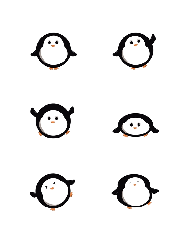矢量企鹅素材图片