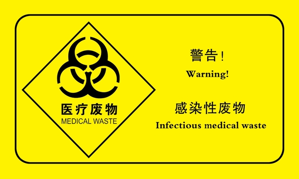 医疗废物安全标示图片