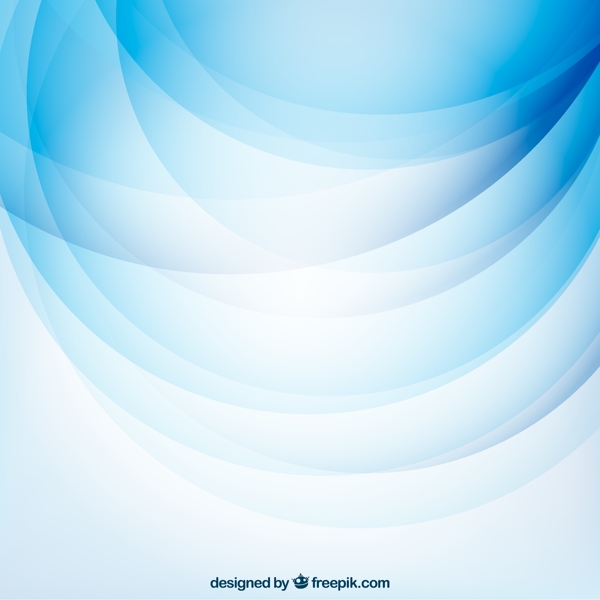蓝色叠影半圆形背景矢量素材图片