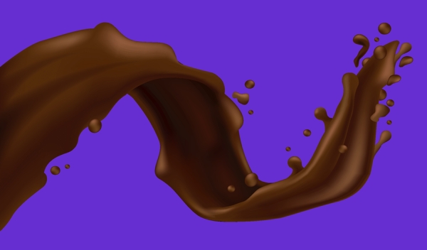 巧克力液体飞溅