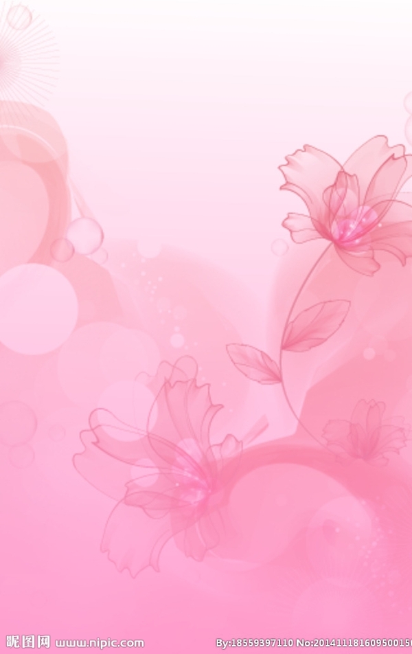粉色花背景图片