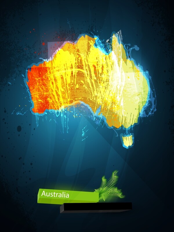 地图australia