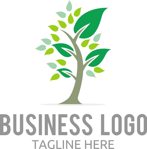 矢量树木logo标志
