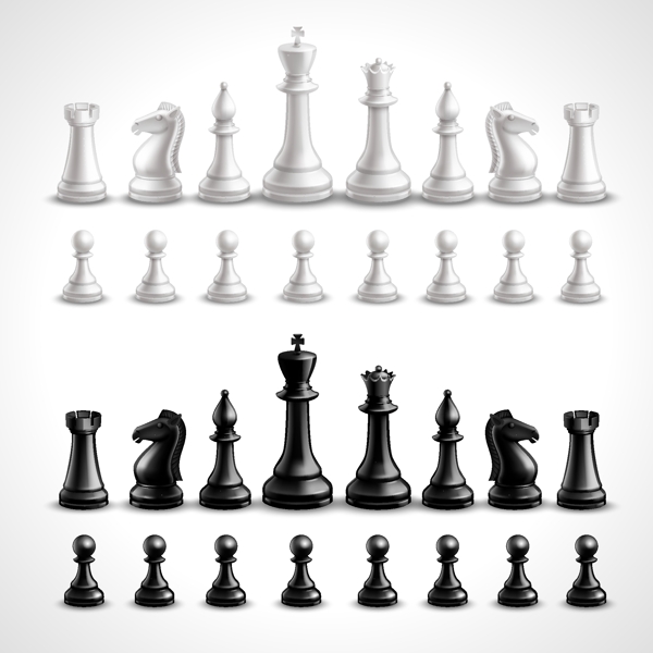 时尚国际象棋棋子
