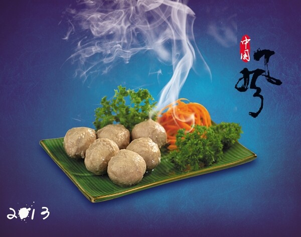 中国风肉丸子图片