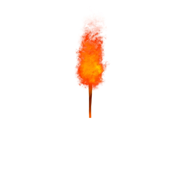 漫画手绘火焰自然元素火把