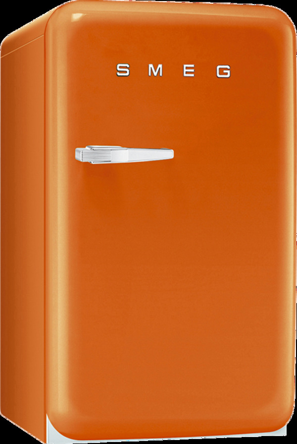 橙色的小冰箱免抠png透明图层素材