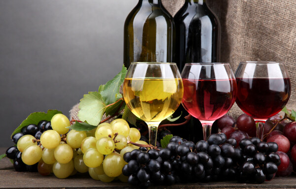 红酒葡萄背景素材图片