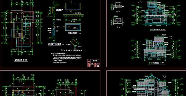 全套别墅建筑施工图