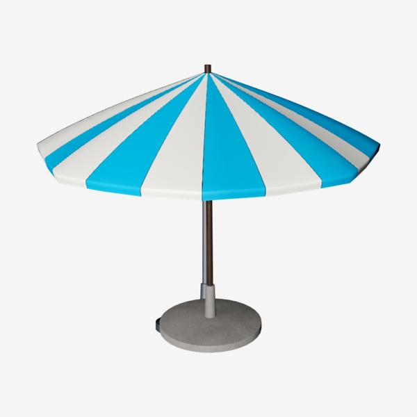C4D立体大棚遮阳伞可商用元素