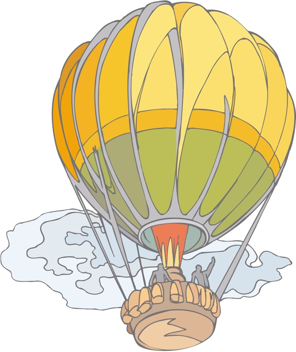 热气球矢量素材EPS格式0043