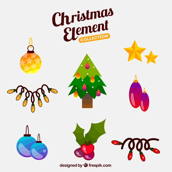 圣诞元素装饰树