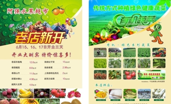 水果蔬菜单页图片