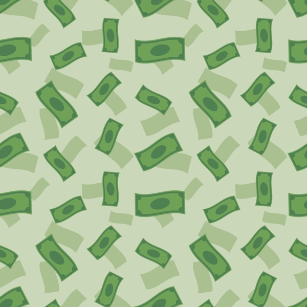 绿色纸币无缝背景