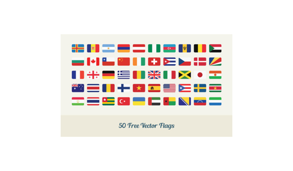 50个国旗标志集