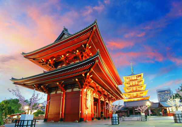 浅草寺建筑美景图片
