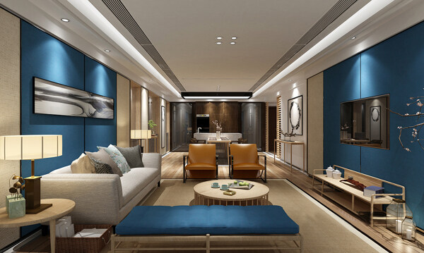经典奢华欧式风格客厅沙发装修效果图