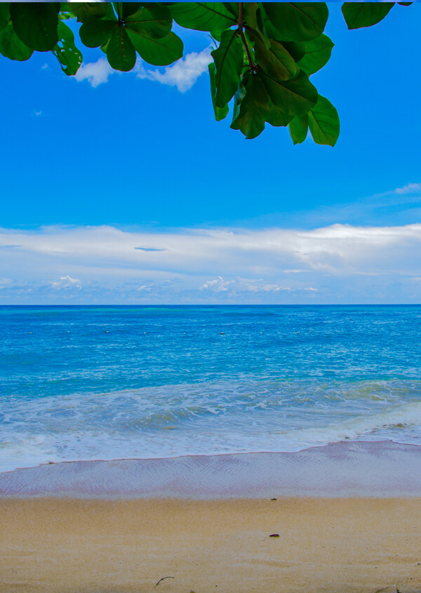 海滩海洋自然天空水