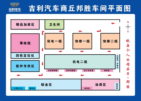 吉利汽车车间平面图