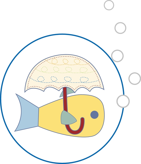 卡通鱼矢量素材图片