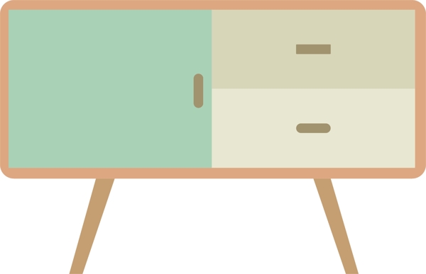 现代简约家具柜子图形元素