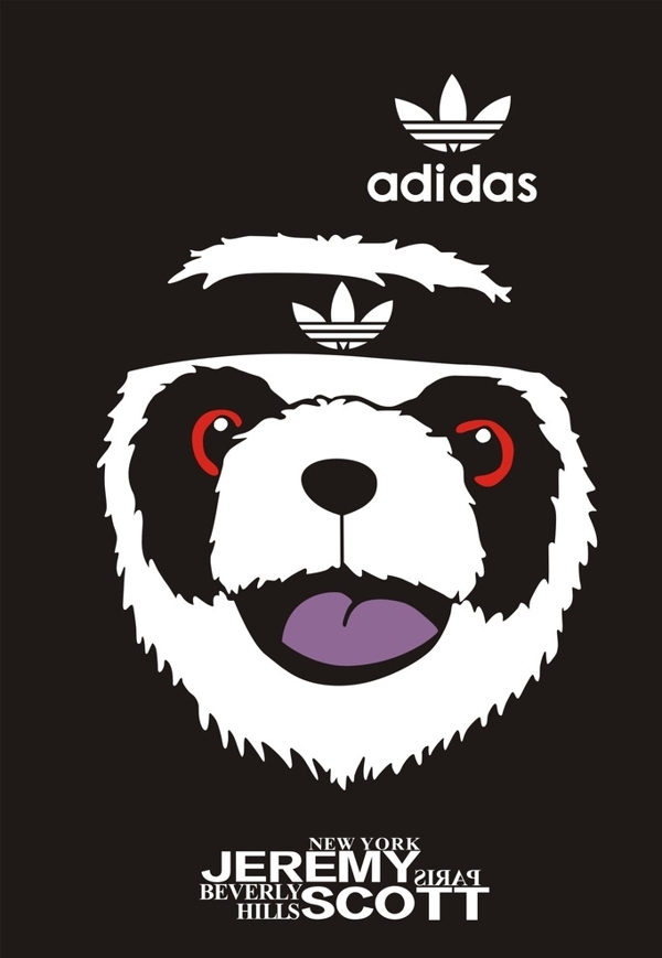 阿迪达斯logo熊猫