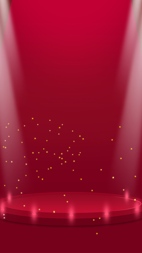 红色舞台H5背景素材