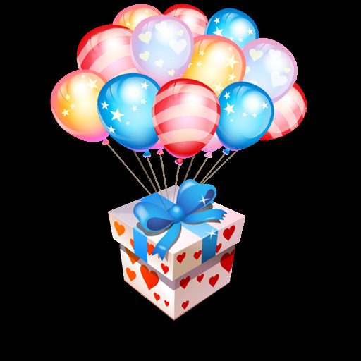庆祝生日快乐气球素材图片