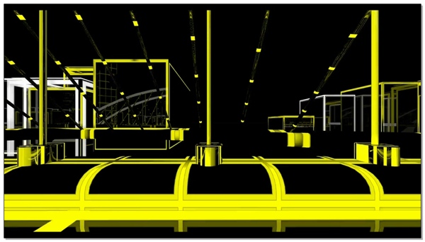视频黄色场地素材