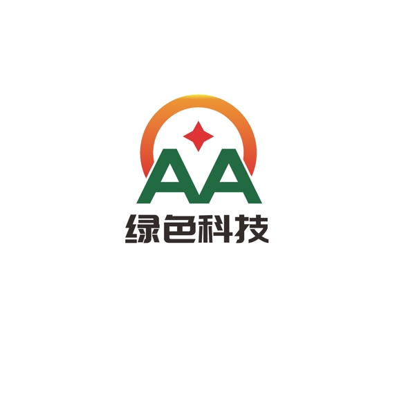 绿色科技logo设计